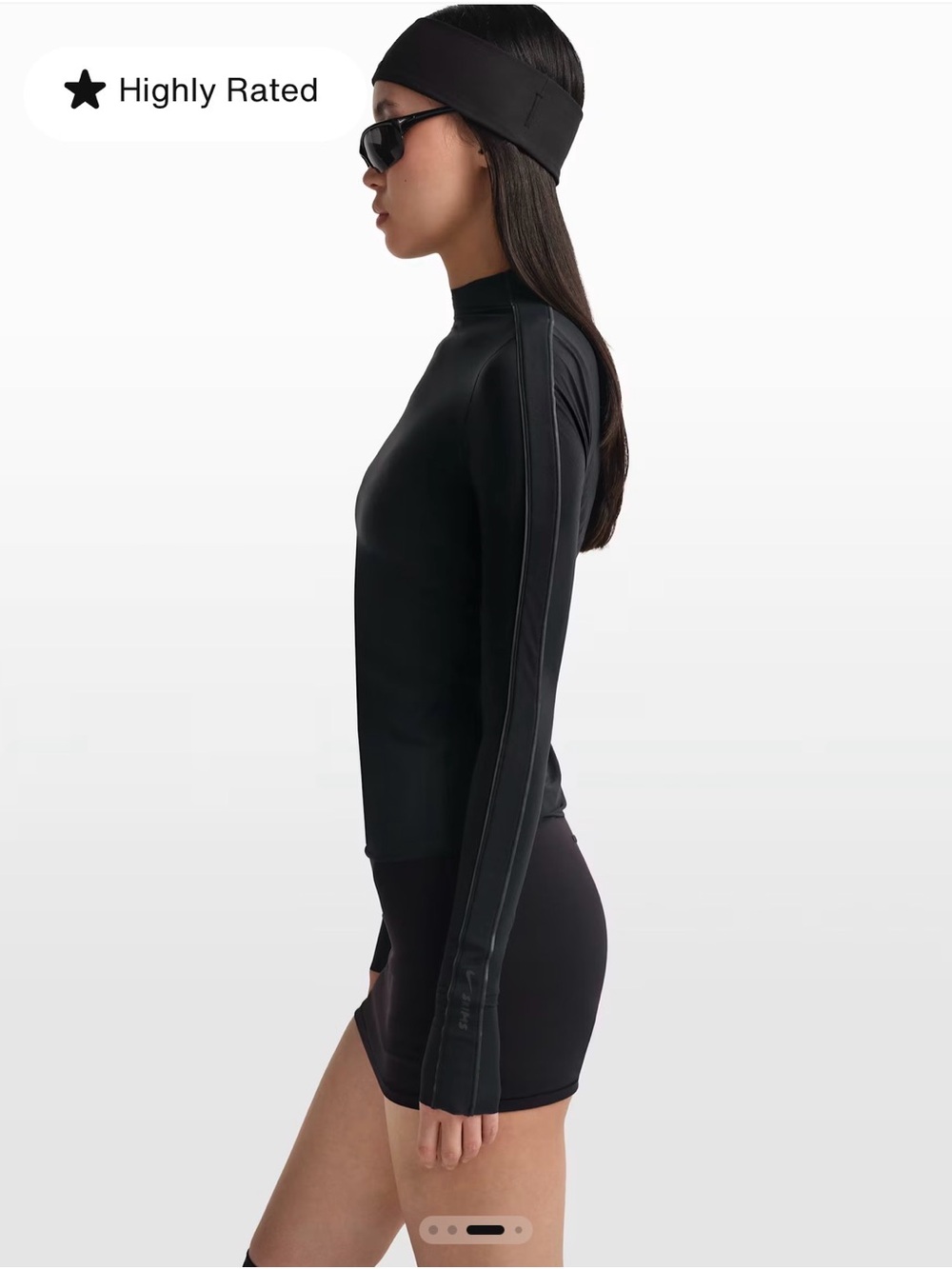 No OFFERS- Skims Nike Women’s Black Long-Sleeve - Picture 2 of 3